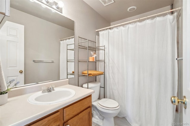 2336 Klein Pl, Colorado Springs, CO 80951 - bathroom with visible vents, vanity, and toilet