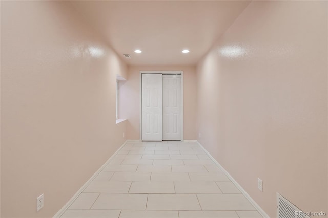 2336 Klein Pl, Colorado Springs, CO 80951 - corridor featuring recessed lighting, visible vents, baseboards, and light tile patterned floors