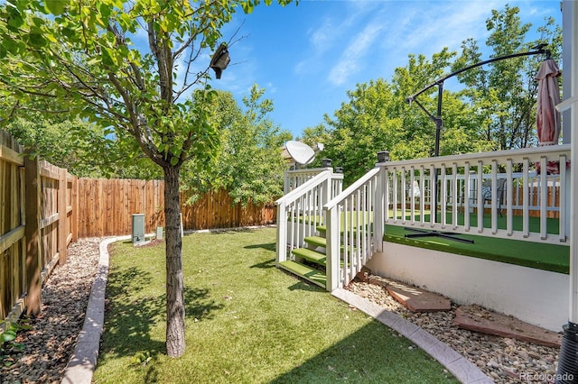 19075 E Grand Cir, Aurora, CO 80015 - view of yard featuring a deck