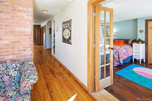 400 W Galena, Moffat, CO 81131 - hall featuring hardwood / wood-style flooring and arched walkways