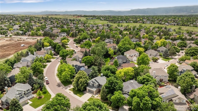 2249 Weatherstone Cir, Highlands Ranch, CO 80126 - aerial view of residential area featuring a mountainous background