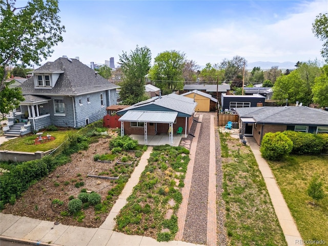 view from above of property