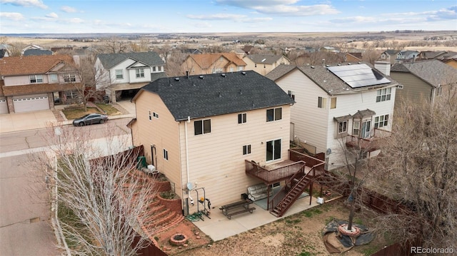 drone / aerial view featuring a residential view