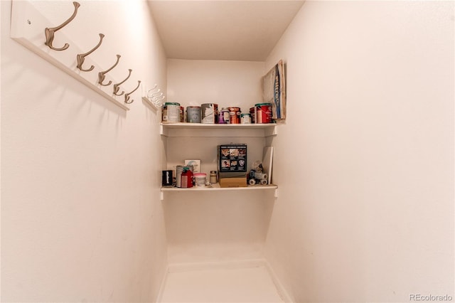 view of pantry