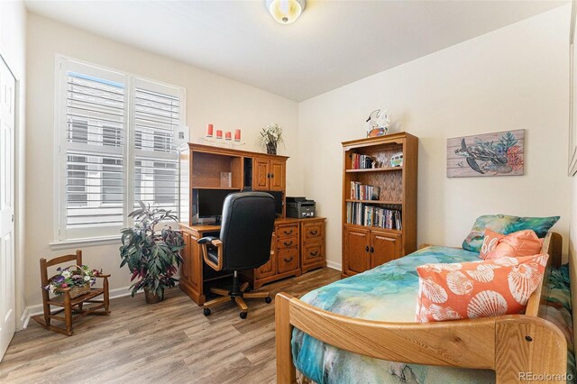 19780 W 57th Ln, Golden, CO 80403 - office with light wood finished floors, plenty of natural light, and baseboards