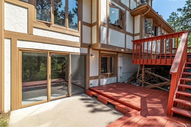 9420 Mcgill Ct, Parker, CO 80134 - wooden deck featuring stairway and a patio