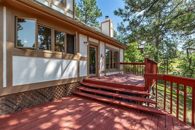 9420 Mcgill Ct, Parker, CO 80134 - view of wooden deck