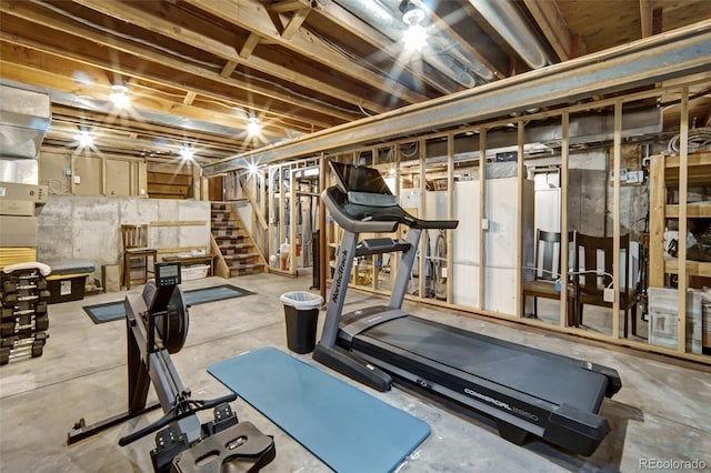 view of workout area