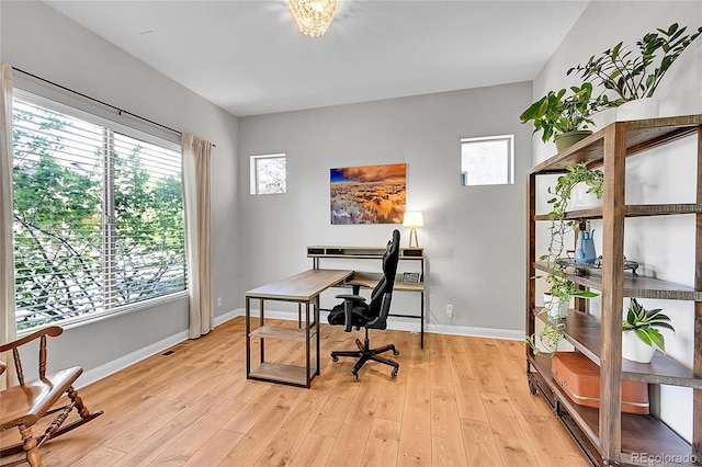 6632 Osage St, Denver, CO 80221 - office featuring light wood-style floors and baseboards