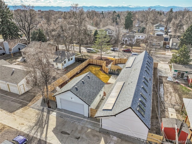 birds eye view of property featuring a residential view