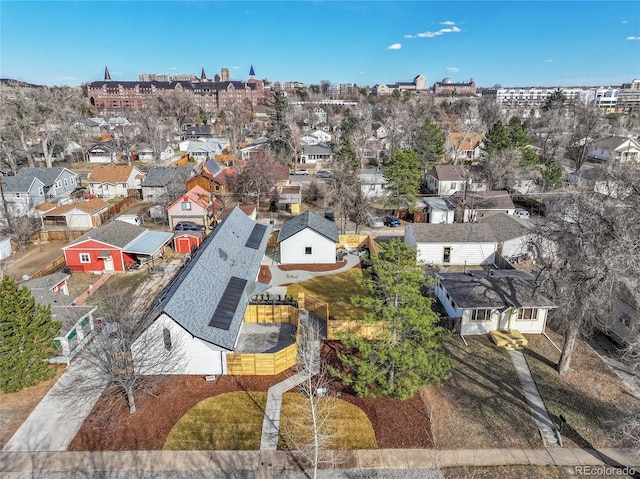 birds eye view of property featuring a residential view