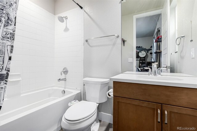 6018 Beeler Ct, Denver, CO 80238 - full bath with  shower combination, toilet, and vanity
