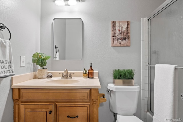 1250 S Monaco Pkwy Unit 50, Denver, CO 80224 - bathroom featuring vanity and an enclosed shower