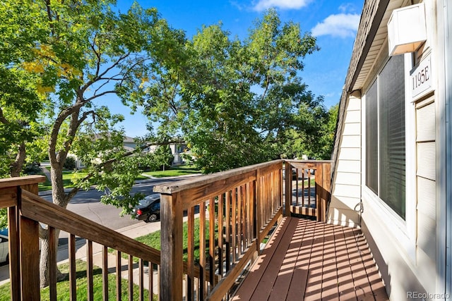 1195 S Oneida St Unit E, Denver, CO 80224 - view of wooden deck
