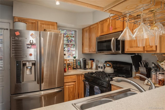 kitchen with light countertops and stainless steel appliances