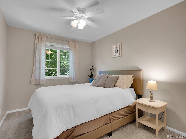 1234 Riddlewood Ln, Highlands Ranch, CO 80129 - carpeted bedroom with baseboards and a ceiling fan