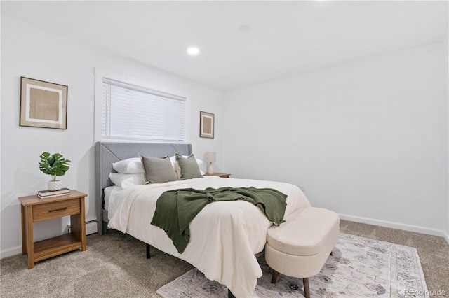 bedroom featuring carpet floors