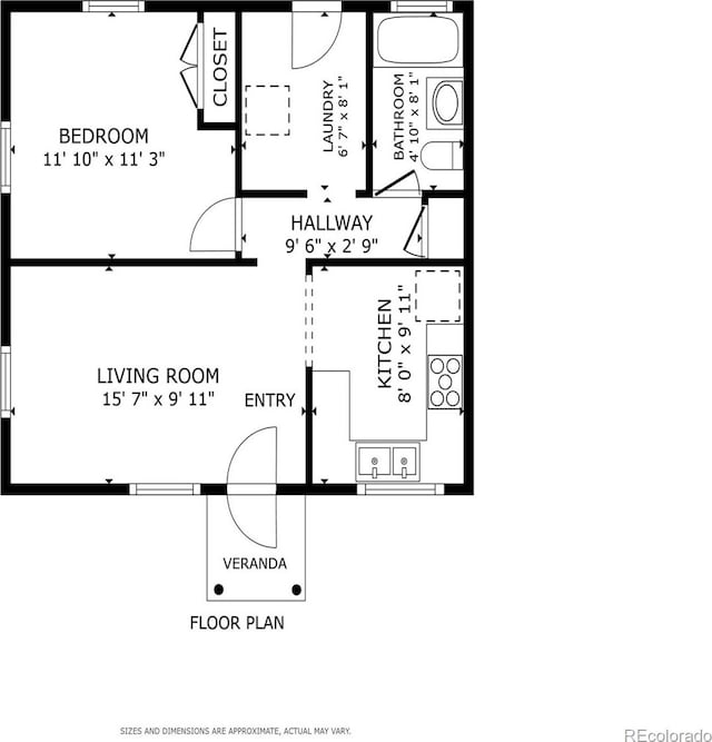 4072 Ames St, Wheat Ridge, CO 80212 - floor plan / room layout