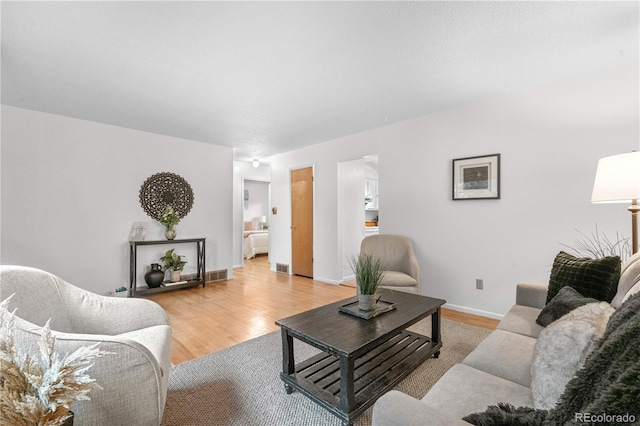 3700 Indianpipe Cir, Colorado Springs, CO 80918 - living area featuring light wood-style floors and baseboards