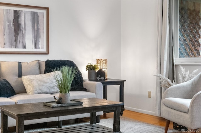 3700 Indianpipe Cir, Colorado Springs, CO 80918 - living room with wood finished floors and baseboards