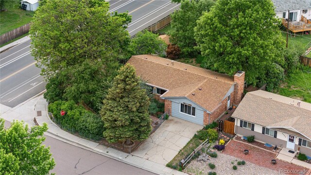 3700 Indianpipe Cir, Colorado Springs, CO 80918 - view from above of property