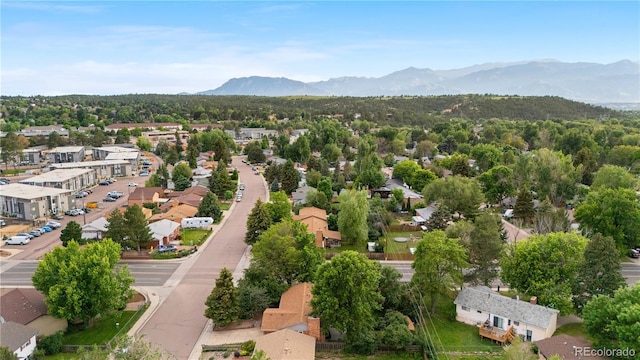 3700 Indianpipe Cir, Colorado Springs, CO 80918 - aerial view of residential area with mountains