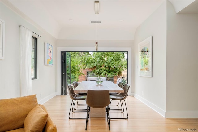 1300 N Glencoe St, Denver, CO 80220 - dining room featuring light wood-style floors and baseboards