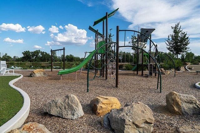 view of jungle gym