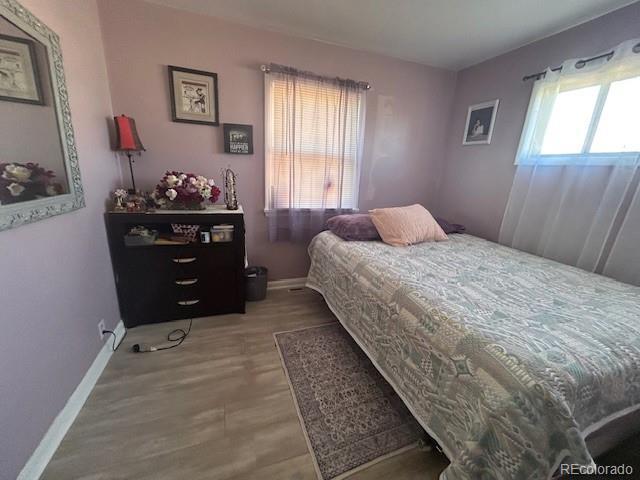 bedroom featuring wood-type flooring