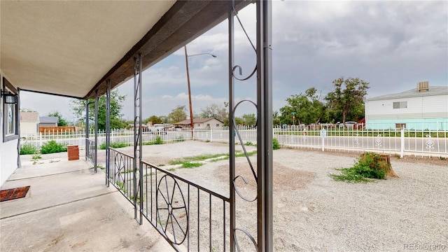 view of patio / terrace with a porch