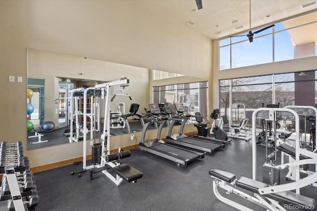 view of exercise room