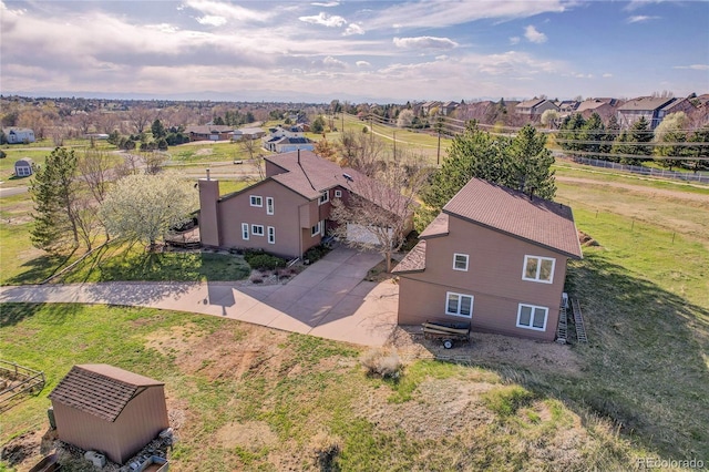 birds eye view of property