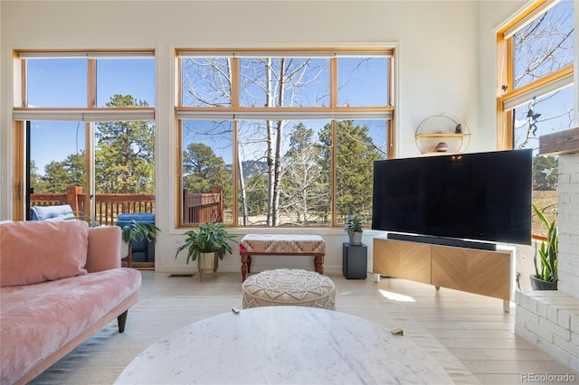 living room with visible vents