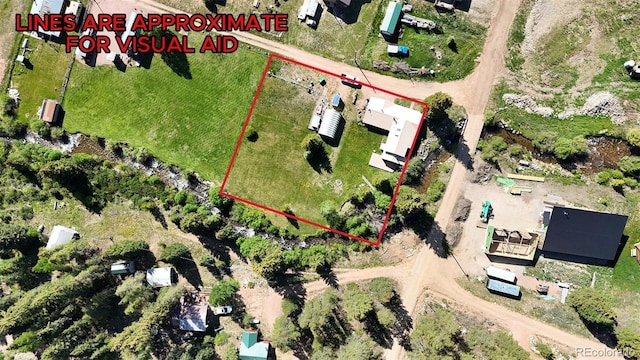 420 Quarzt Ln, Pitkin, CO 81241 - aerial overview of property's location with property boundaries highlighted