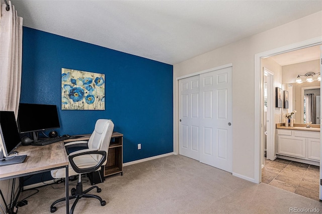 3289 Cummings Dr, Erie, CO 80516 - office featuring carpet floors and baseboards