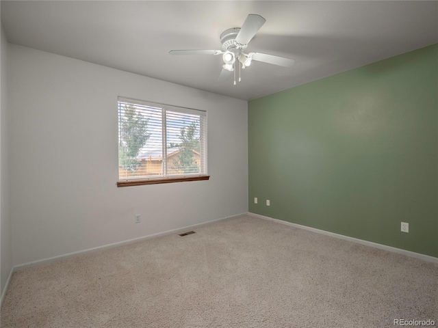 1436 H St Unit D, Salida, CO 81201 - carpeted empty room with baseboards and ceiling fan