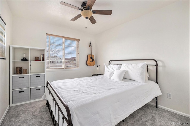 23813 Broadmoor Dr, Parker, CO 80138 - bedroom with carpet floors, baseboards, and ceiling fan