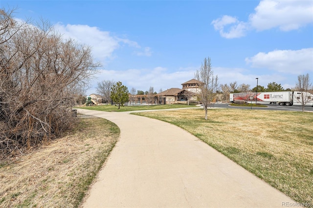 23813 Broadmoor Dr, Parker, CO 80138 - view of community featuring a lawn