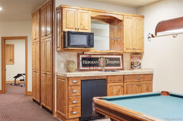 20050 Lost Arrowhead Dr, Monument, CO 80132 - rec room featuring a sink, carpet, baseboards, and pool table