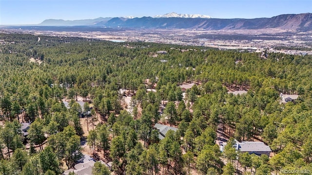 20050 Lost Arrowhead Dr, Monument, CO 80132 - aerial view of a forest and mountains