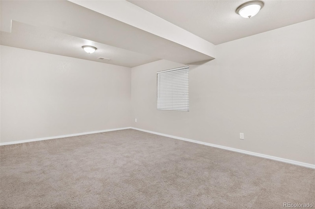 view of carpeted empty room