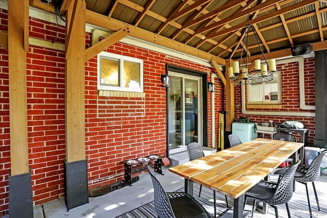 view of patio / terrace featuring a gazebo