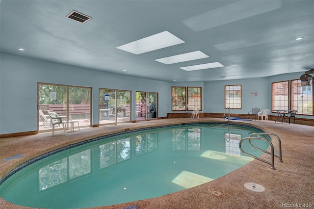 2049 Sussex Ln, Colorado Springs, CO 80909 - indoor pool with a skylight