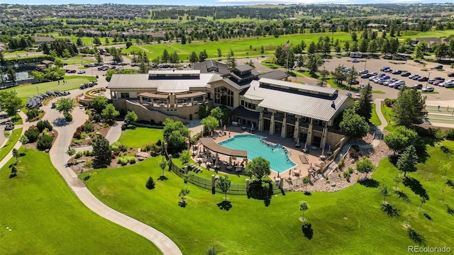 7713 S Zante Ct, Aurora, CO 80016 - drone / aerial view of a pool