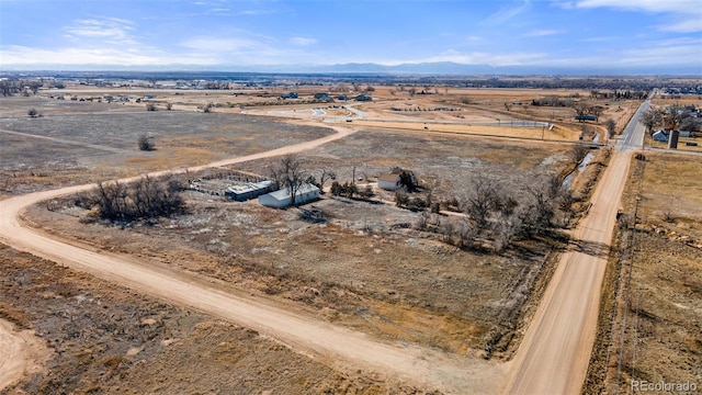 drone / aerial view featuring a rural view