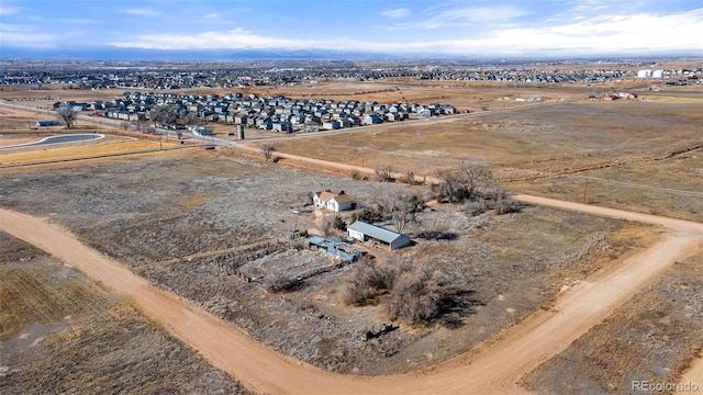 bird's eye view featuring a rural view