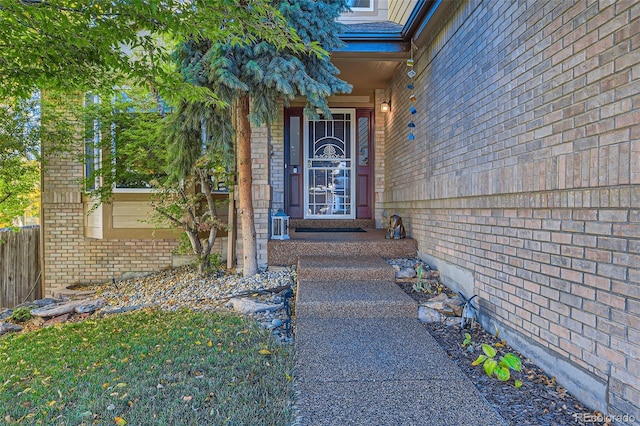 view of entrance to property