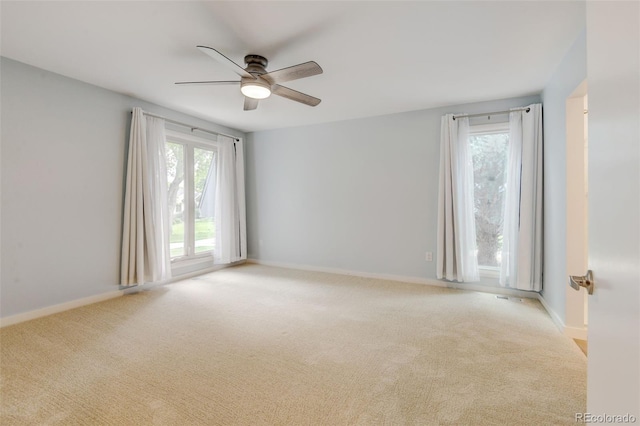 20 Scott Dr, Broomfield, CO 80020 - spare room with a ceiling fan, light carpet, and baseboards