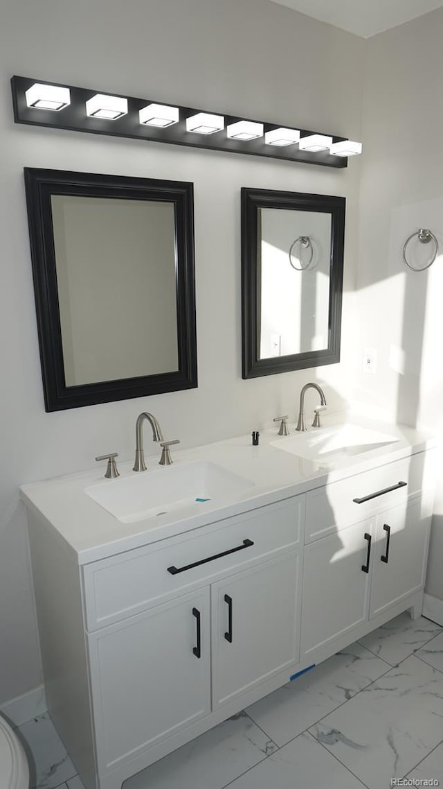 bathroom with vanity