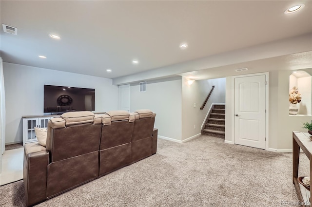 4318 Hessite Loop, Colorado Springs, CO 80938 - cinema room with carpet floors and recessed lighting